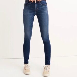 Madewell High Riser Skinny Jeans Dark Indigo Wash E0852 Womens Size 27